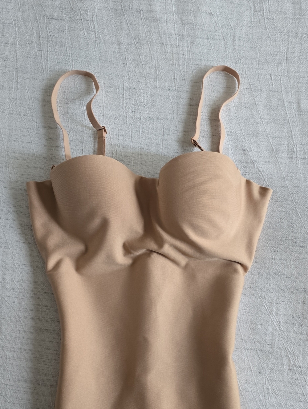 SKIMS Body Zoned Underwire Mid Thigh Bodysuit Size:XS Clay - Picture 6 of 10